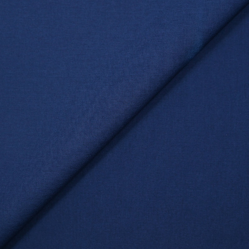 Popeline de coton bleu marine
