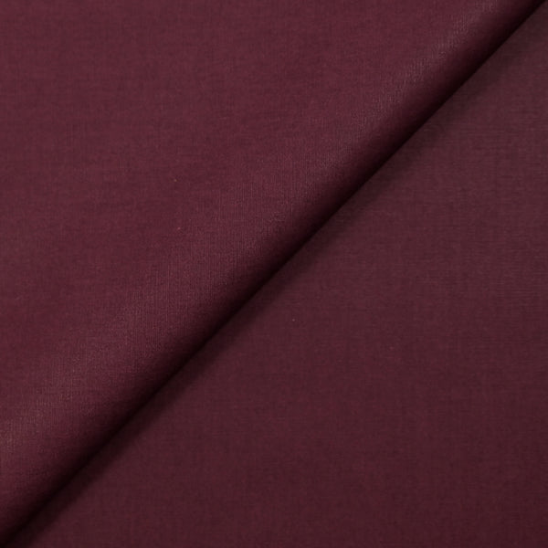 Popeline de coton rouge bordeaux