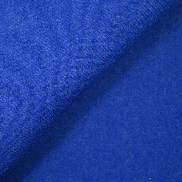 Sergé de laine mélangée bleu
