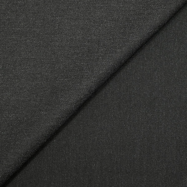 Sergé fin polyviscose noir