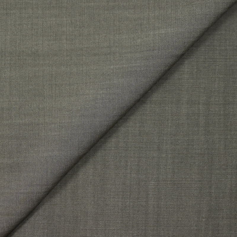 Tissu tailleur 100 % laine uni marron foncé chiné