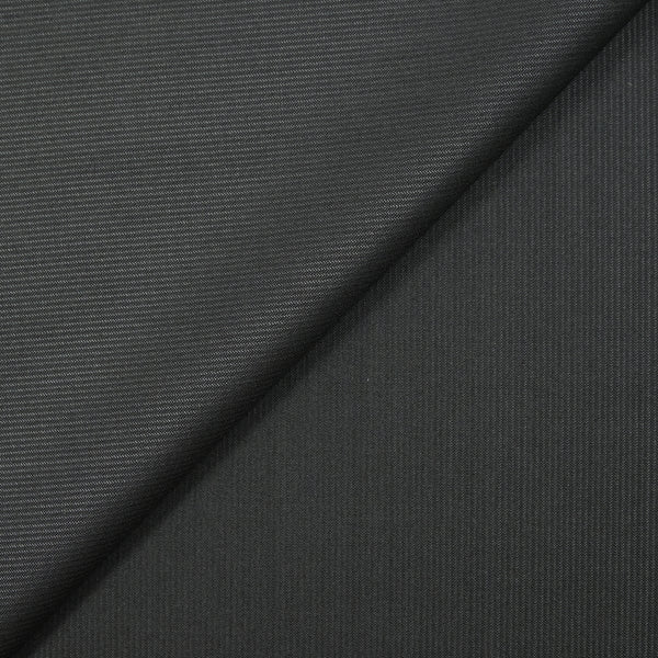 Tissu tailleur laine et soie rayé gris ardoise