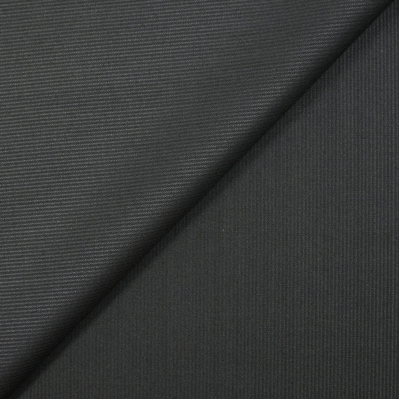 Tissu tailleur laine et soie rayé gris ardoise