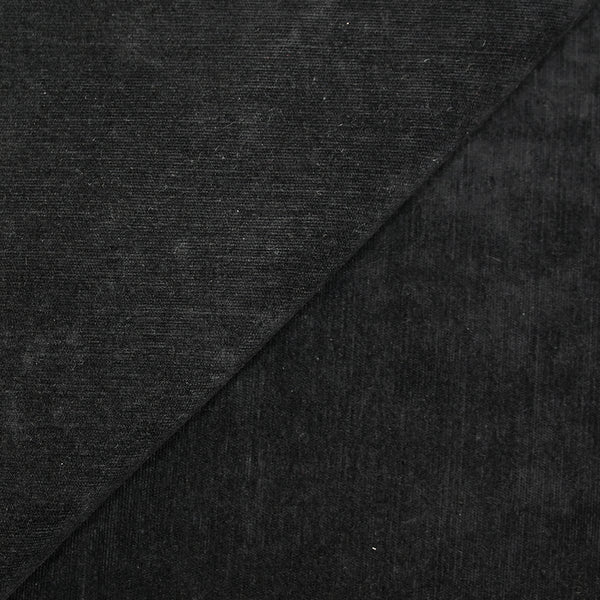 Velours milleraies de coton noir