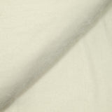 Velours ras polyester blanc cassé
