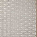 Broderie anglaise festonnée Diana fond blanc cassé