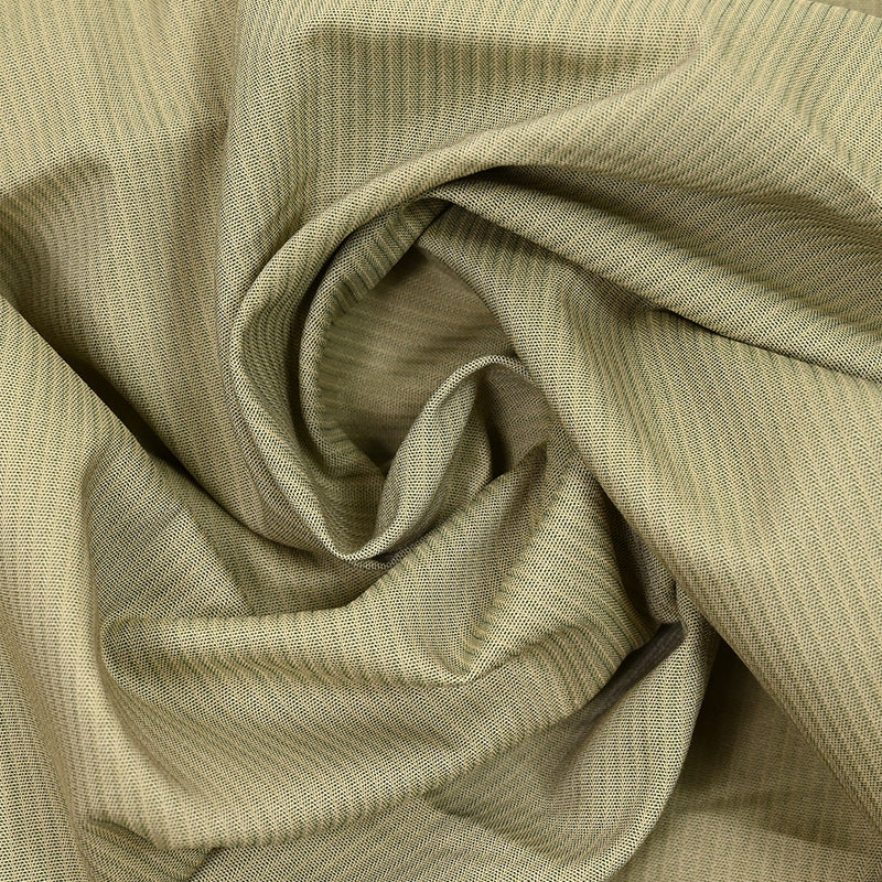 Tissu tailleur polycoton Zoé beige et vert