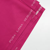 Gabardine de laine vierge rose fuchsia