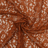 Polyester lace Sandrine Marron Rouille