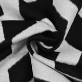 Graphic polyester woolen black background