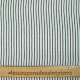 Polyester cheese fine stripes black background