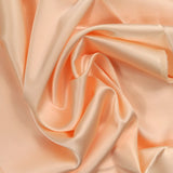 Satin de soie uni saumon pâle