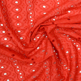 Broderie anglaise Angelina rouge