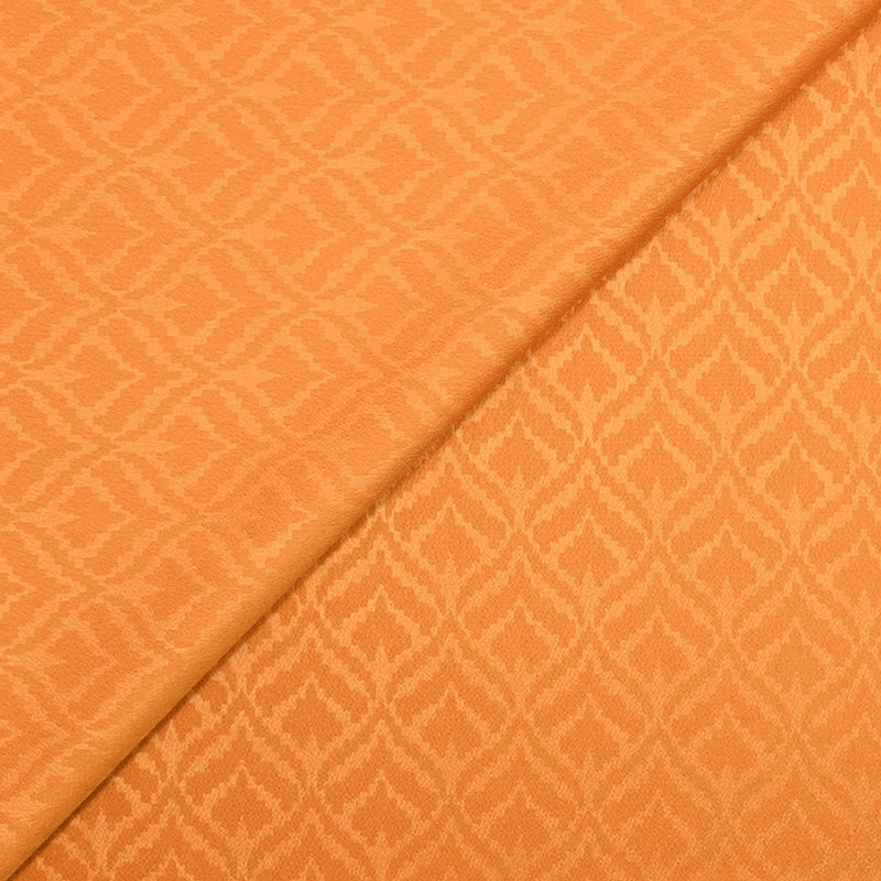 Crêpe satin de polyester Lola fond orange