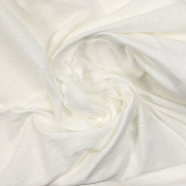 Jersey de coton flammé blanc cassé
