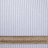 Striped Cotton Natted Blue White background