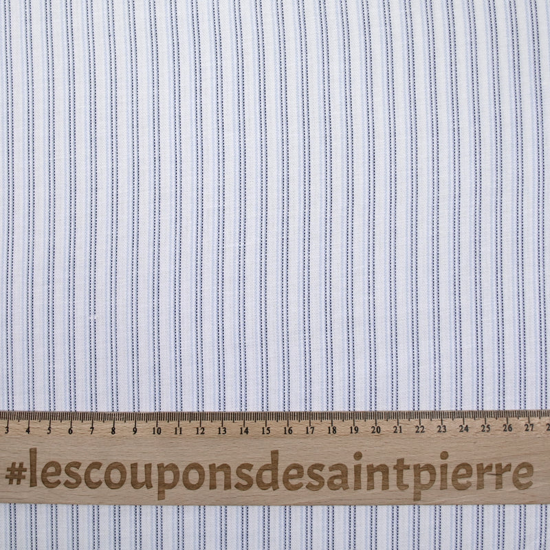 Striped Cotton Natted Blue White background