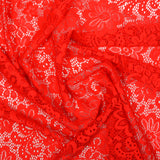 Red nabilah polyester lace