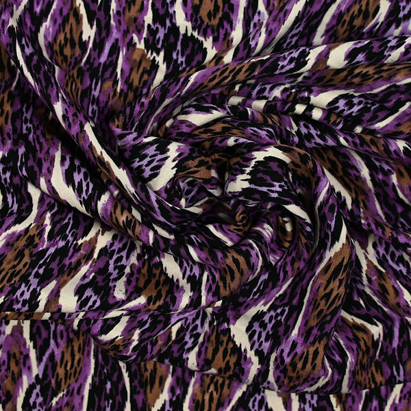 Twill de viscose imprimé Mars violet