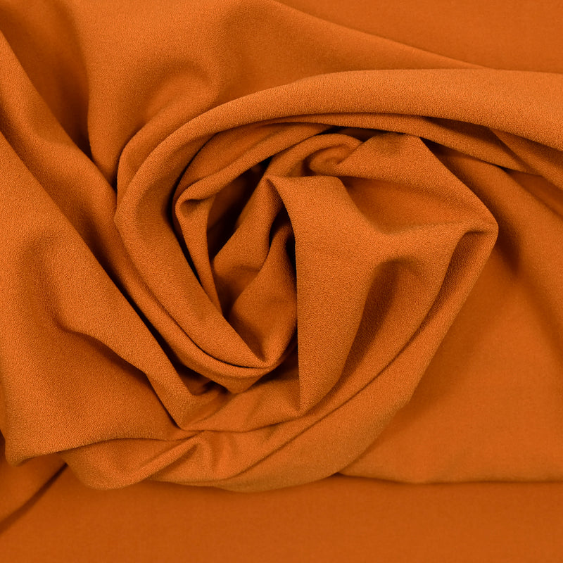 Crêpe polyviscose orange