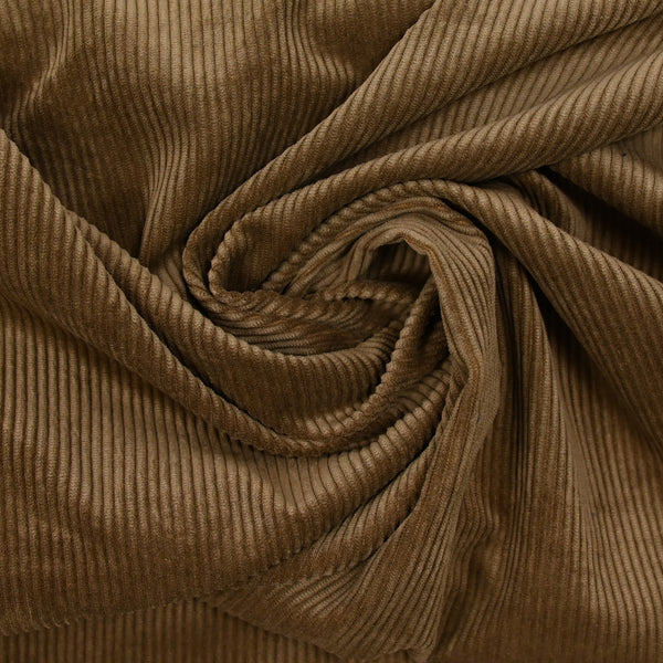 Polyester ribbed TM brown sepia