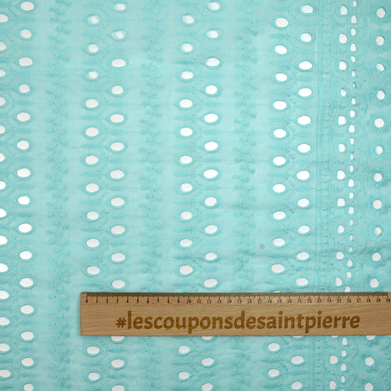 Broderie anglaise Naomie turquoise