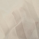 Crêpe georgette de soie rayé ivoire