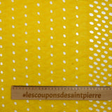 Broderie anglaise Roma moutarde