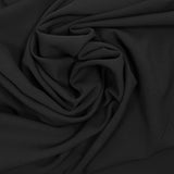 Crêpe de polyester noir