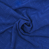 Maille fine polyester chevrons bleu