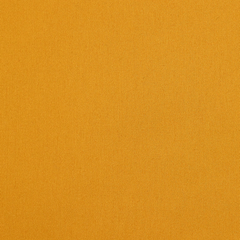 Mustard elastane cotton satin