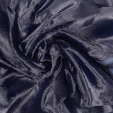 Velours de coton poils mi-longs bleu marine