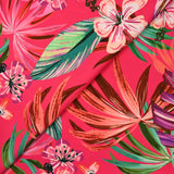 Crêpe lourd imprimé Tropico rose fuchsia