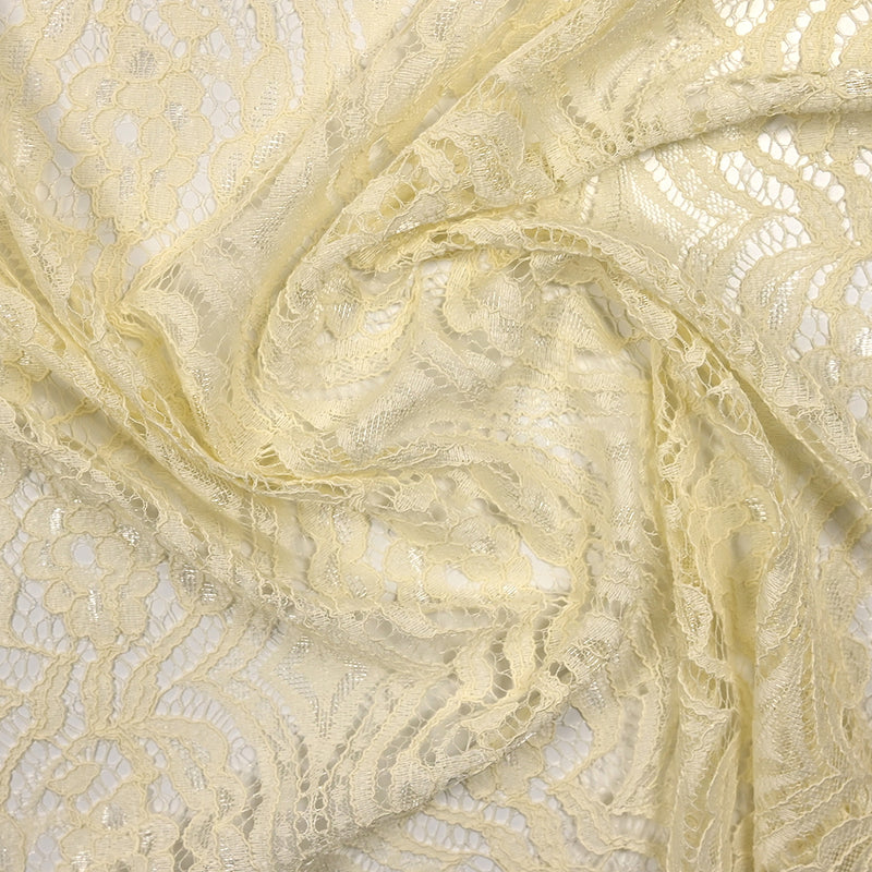 Festoned lace polyester olga ecru