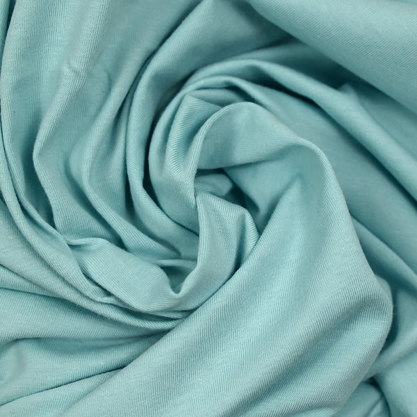 Jersey de coton bleu glacier