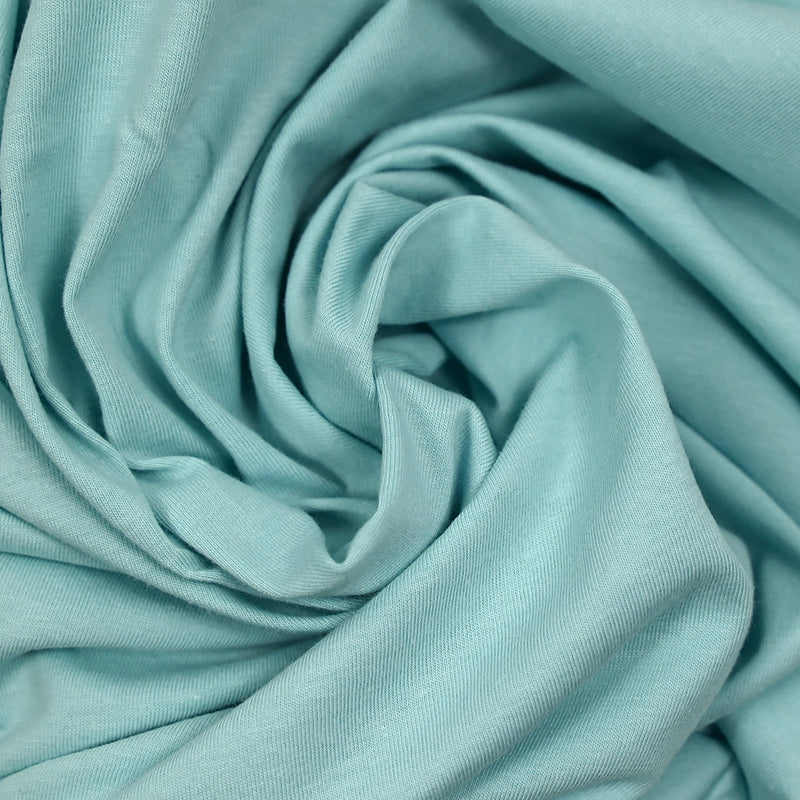 Jersey de coton bleu glacier