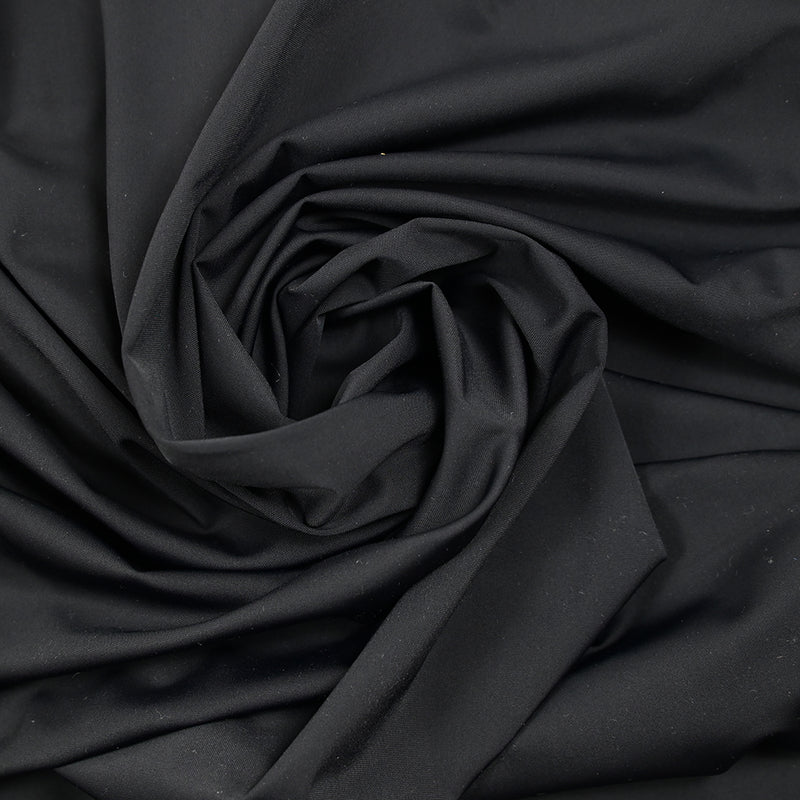 Jersey polyester fin noir
