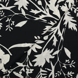 Woven cotton Linen Aspect Printed rest in black and white nature