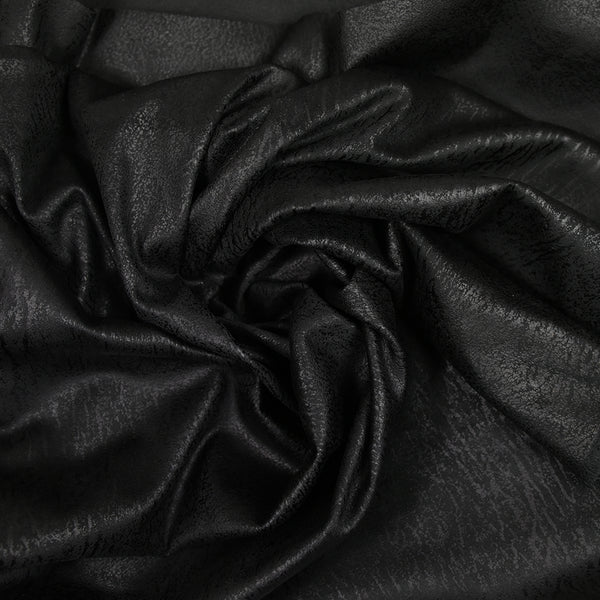 Jersey suédine marbré noir