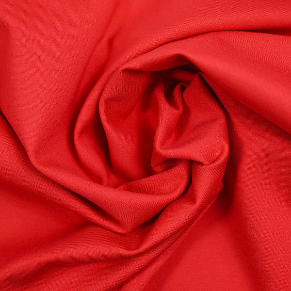 Maille milano polyester rouge corail