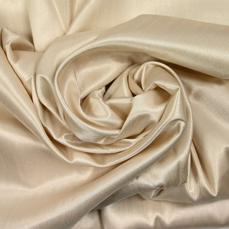 Polyester satin ecru rafters