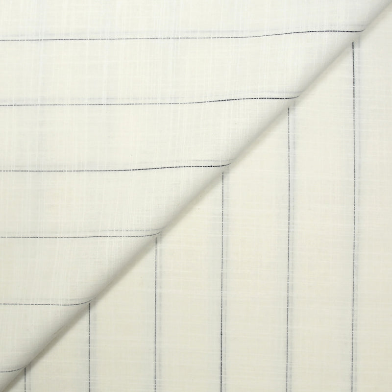 Cotton woven Lin Lin Linen Marine Broken White Broken