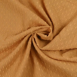 Cotton sail plumetis crinkle camel