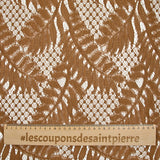 Cappuccino polyester lace