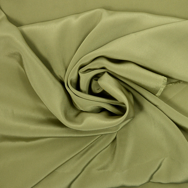 Voile de polyester satin fin asperge