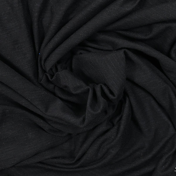 Jersey de coton flammé noir