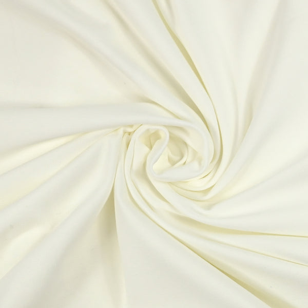 Jersey de algodón orgánico blanco roto