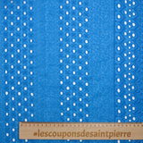 Broderie anglaise Dina bleu azur