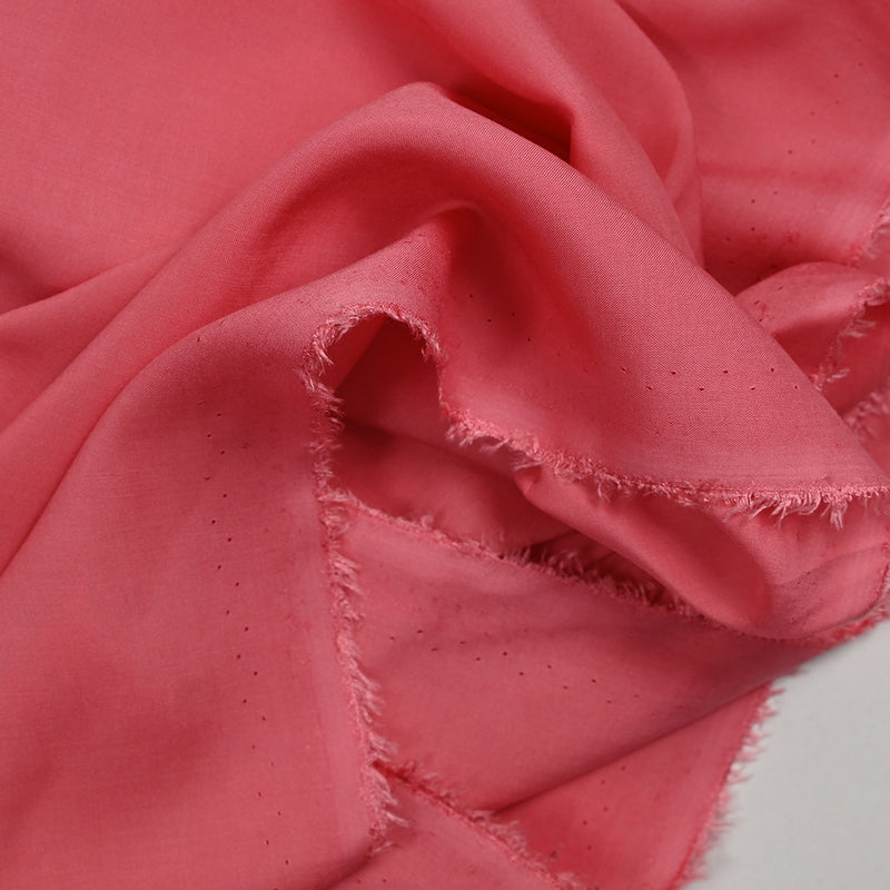 Voile de viscose rose