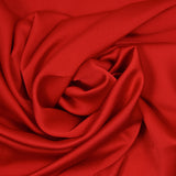 Crêpe satin de polyester rouge